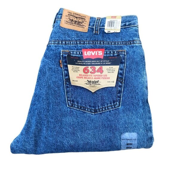 Vintage Brand New 2004 Levis Orange Tab Jeans Size 36 634 - Picture 6 of 9